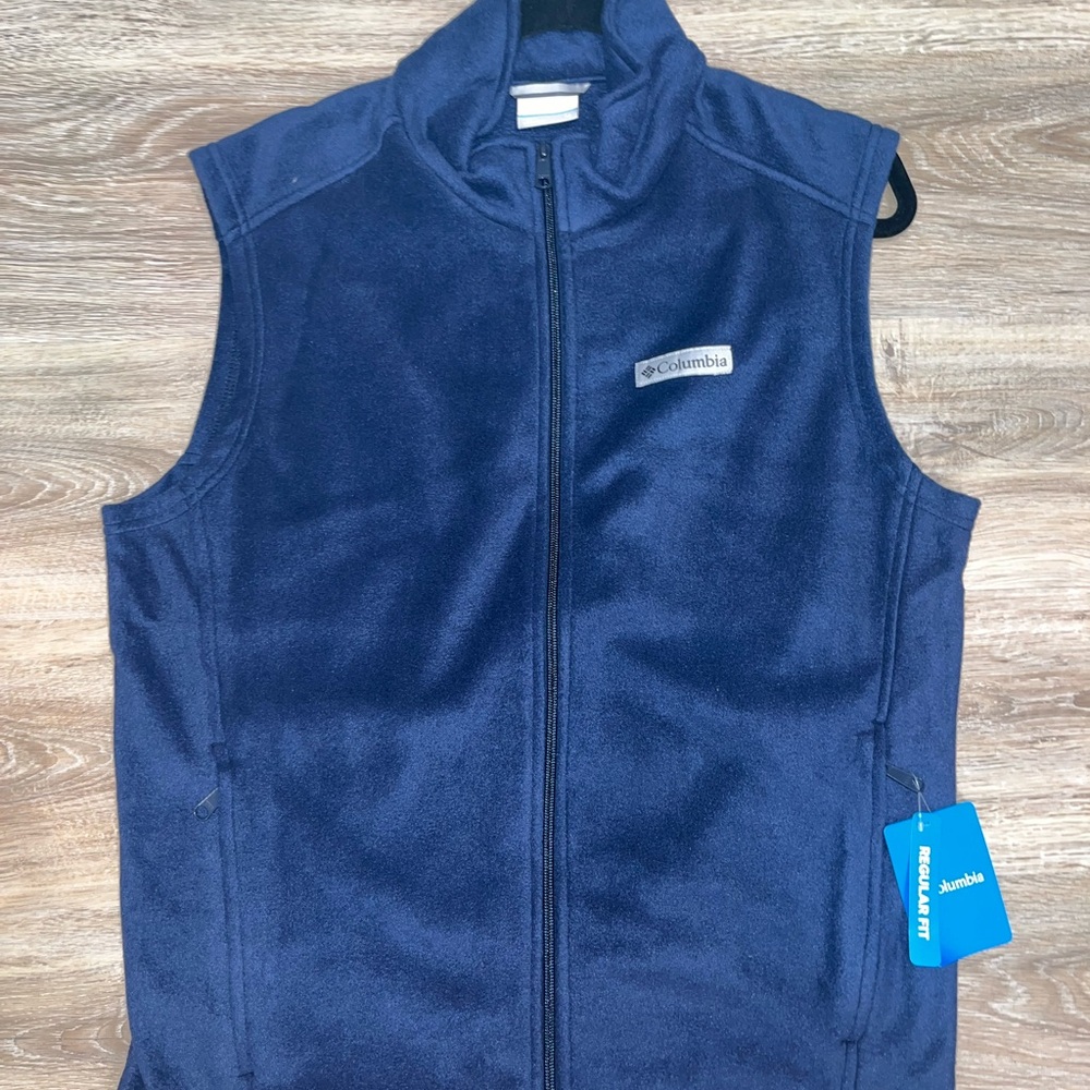 Columbia Navy Blue Fleece Vest